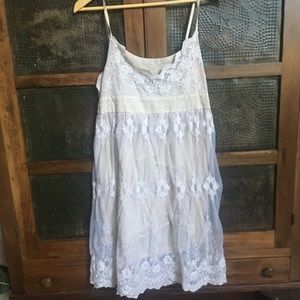 Lace White Slip Style Dress